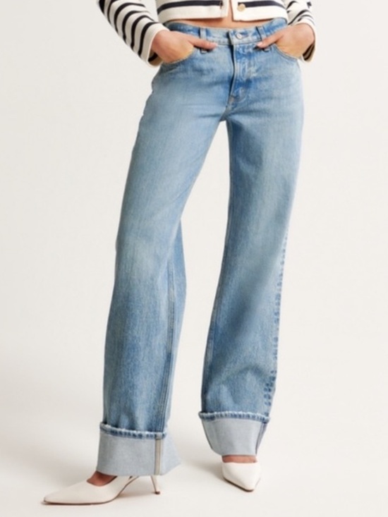 Abercrombie & Fitch Denim - Abercrombie low rise baggy jeans size 27 long
